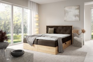 Meble Gruška - Boxspringbett Wood 12 – 200x200 cm