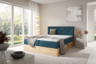 Meble Gruška - Boxspringbett Wood 12 – 200x200 cm