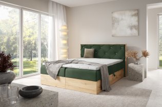 Meble Gruška - Boxspringbett Wood 12 – 200x200 cm