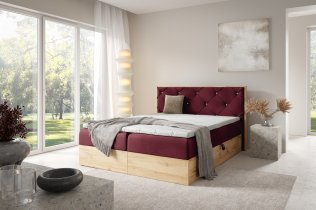 Meble Gruška - Boxspringbett Wood 12 – 200x200 cm