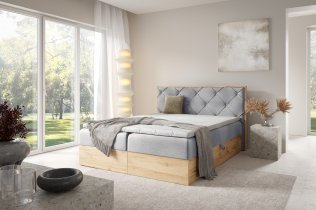 Meble Gruška - Boxspringbett Wood 12 – 200x200 cm