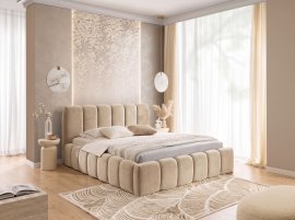 Schrankbett Micandi – 160 x 200 cm, Velours Salvador (Agmamito) 02