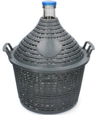 Ballonflasche mit engem Hals im Korb 15 L – VET15