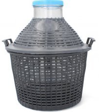 Ballonflasche mit weitem Hals im Korb 15 L – VET15S