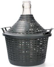 Ballonflasche mit engem Hals im Korb 5 L – VET5