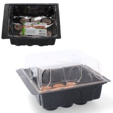 Aussaat-Set (Mini-Gewächshaus + 12 Torftabletten) - EDA8549