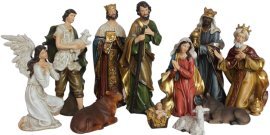 Set mit 11 Weihnachtsfiguren, 21 cm - GOT6777