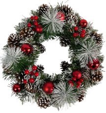 Weihnachtskranz mit Zapfen, 36 cm - ANT0620