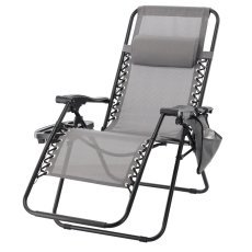 Gartenliege – grau – LEZ5758