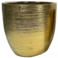 Gartenblumentopf 30 cm – gold – ELI2197