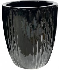 Gartenblumentopf 32 cm – schwarz – ELI2449