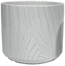 Gartenblumentopf 19,5 cm – mattweiß – ELI2319