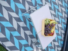 Klappbarer Campingtisch – Weiß – OXE3217