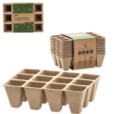 Set mit 10 Torftöpfen 15,5×11,5×5 cm - EDA8488
