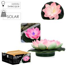 Solarbetriebene Schwimmleuchte Lilie 18x18x6 cm - SOL0074