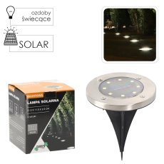 Set aus 4 silbernen Solar-Bodenleuchten - SOL6655