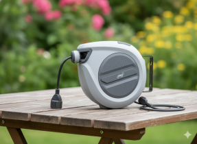 Chomik - Automatischer Kabelaufroller mit Elektrokabel – 20 m – ZHO9746