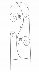 Chomik - Rankhilfe für den Garten 60x167 cm - schwarz - PERG-N1916