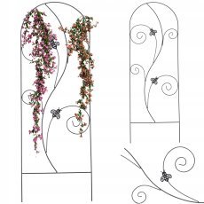 Chomik - Rankhilfe für den Garten 60x167 cm - schwarz - PERG-N1916