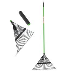 Verstellbare Laubrechen mit Fiberglas-Stiel 150 cm – FUR8676