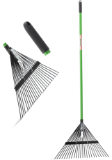 Verstellbare Laubrechen mit Fiberglas-Stiel 150 cm – FUR8676