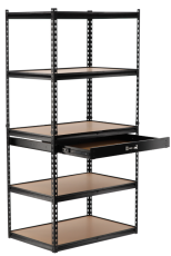 Regal mit 5 Ablageflächen und einer Schublade 180x90x40 cm - GWI2172