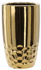 Keramischer Ziertopf 38 cm – gold – ELI3505