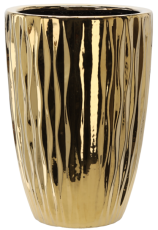 Keramischer Zierblumentopf 37 cm – goldglänzend – ELI3574