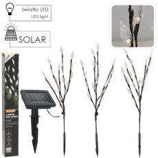 LED-Solarlampe mit 3 Zweigen, 60 LEDs – warmweiß – SOL6094
