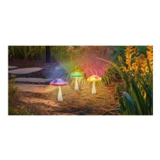 LED-Solarleuchte Funny Pilz 12 Stück - SOL6070