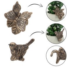 Figur für Blumentopf Vogel/Schmetterling, 6 Stück im Set – GOT8869