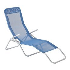 Gartenliege – blau – LEZ7198