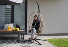 Hängesessel Eris, klappbar – braun – FAT0923