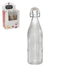 Runde Glasflasche 950 ml mit Bügelverschluss – IDE0550