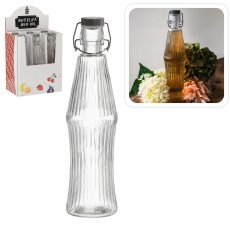 Runde Glasflasche 850 ml mit Bügelverschluss - IDE0598