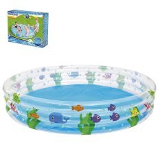 Kinder-Aufblaspool Bestway® Deep Dive, 183 x 33 cm (3 Ringe) - BES51005