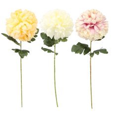 Künstlicher Zweig Große Chrysantheme, 24 Stück im Set – HID4052