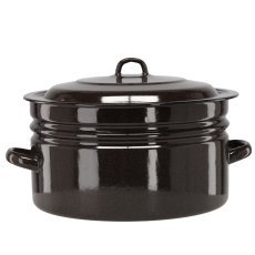 Emaillierter Topf 25 L – Braun – EMA3608