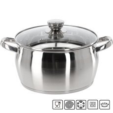 Edelstahltopf mit Deckel 5 L - KIR3394