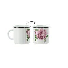 Emaillebecher Potunika Laura, 0,5 l – weiß