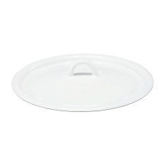 Emaillierter Deckel weiß 20 cm *7480