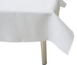 Weißes Tischtuch 130×180 cm, Packung: 1 Stück *4730*