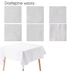 Weißes Tischtuch 90x160 cm, Packung 1 Stück *4921