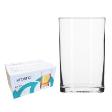 Set aus 6 schlichten Trinkgläsern, glatt, 250 ml, Basic *7765*8036*