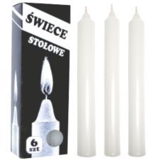 Tischkerze A6 - Weiß - WEG0015