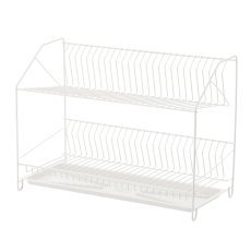 Abtropfgestell für Teller, 2 Ebenen, 50 cm, lackiert, Farbmix *0129*0143