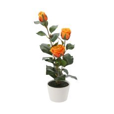 Kunstpflanze – Teerose im Topf 47,5 cm *3351