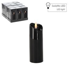 Kerze LED 5 cm x 15 cm schwarz *5848