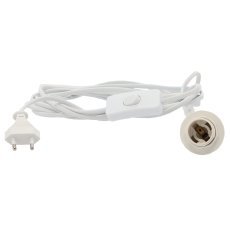 Lampensockel mit 3,5 m Kabel – Weiß *8817
