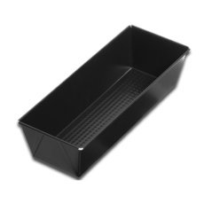 Blech, strukturiert, 35x11x7,5 cm, mit Antihaftbeschichtung, schwarz *1654